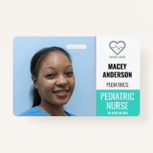 Crachá de Foto Grande Funcionário do Hospital com 