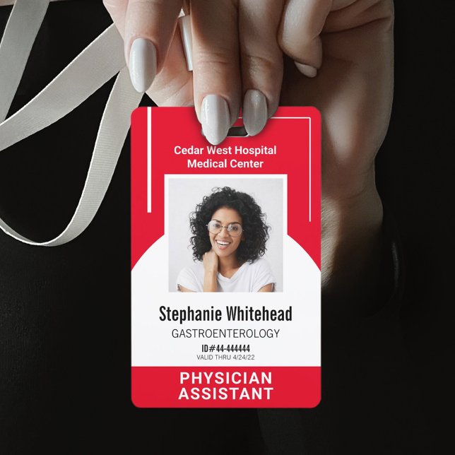 Crachá de Foto ID Personalizado de Funcionário Méd (Your photo ID employee badge is not just an identification tool, but a powerful communication medium)