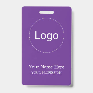 Crachá de Foto Personalizado com Seu Logotipo Aqui