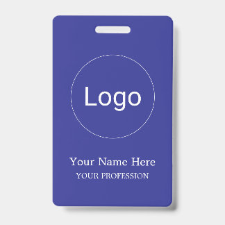 Crachá de Foto Personalizado Elegante Seu Logotipo