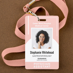 Crachá de Foto Personalizado para Funcionários Méd