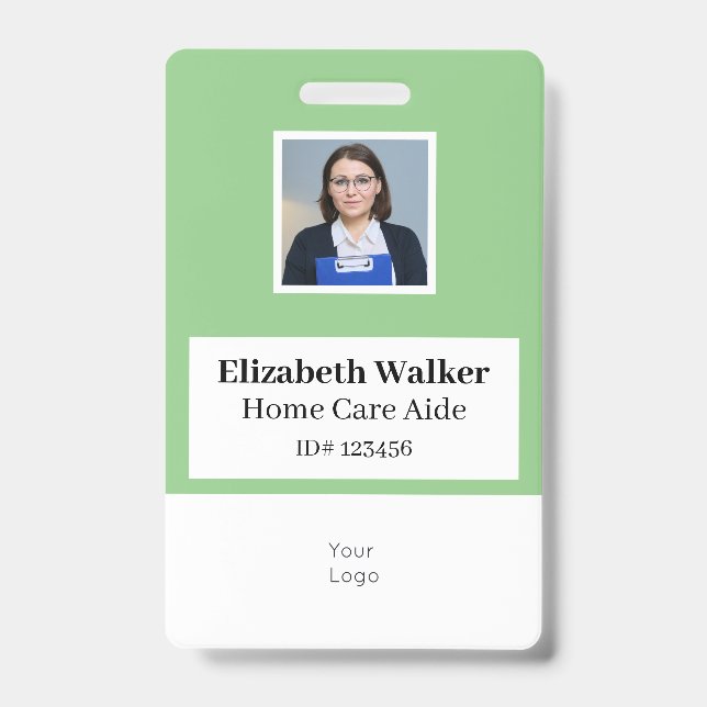 Crachá de Fotografia ID Personalizado de Dois Lado (Front)