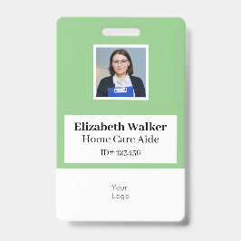 Crachá de Fotografia ID Personalizado de Dois Lado