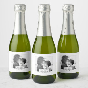 Crachá de fotos Salvar a data Mini etiqueta