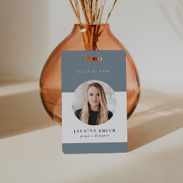 Crachá de Funcionário ARYA Minimalista Verde Sage