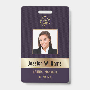 Crachá de Funcionário Corporativo Personalizado Do
