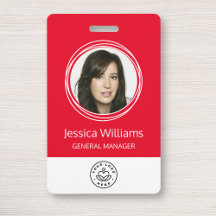 Crachá de Funcionário Corporativo Personalizado Ve