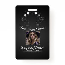 Crachá de Funcionário da Fase da Lua Gradiente