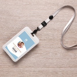 Crachá de Funcionário de Empresa Minimalista Moder