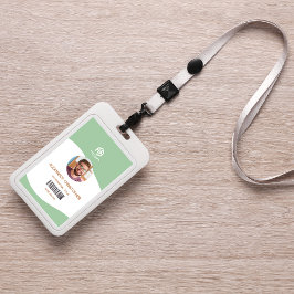 Crachá de Funcionário de Empresa Minimalista Moder