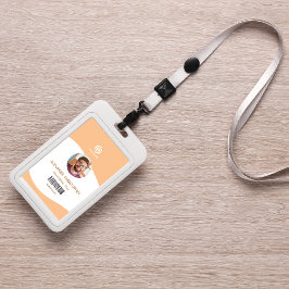 Crachá de Funcionário de Empresa Minimalista Moder