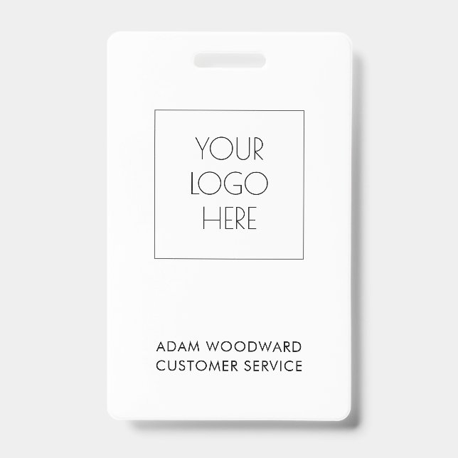 Crachá de Funcionário de Identificação Comercial c (Frente)