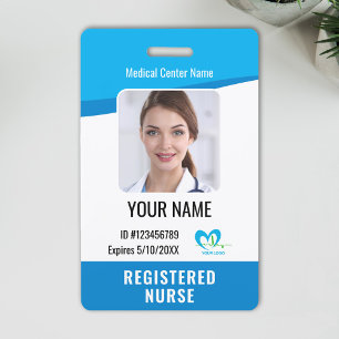 Crachá de Funcionário do Hospital Nome Código de B