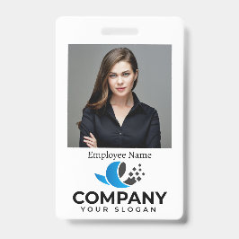 Crachá de funcionário personalizado da empresa