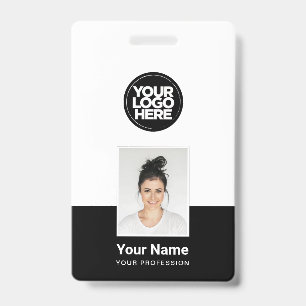 Crachá de Funcionário Personalizado - Foto, Código