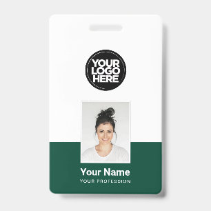 Crachá de Funcionário Personalizado - Foto, Código