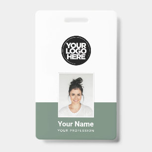 Crachá de Funcionário Personalizado - Foto, Código