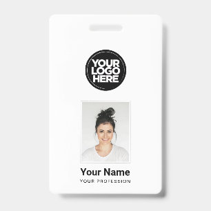 Crachá de Funcionário Personalizado - Foto, Código