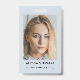 Crachá de Funcionarios flexível para ID de negócio