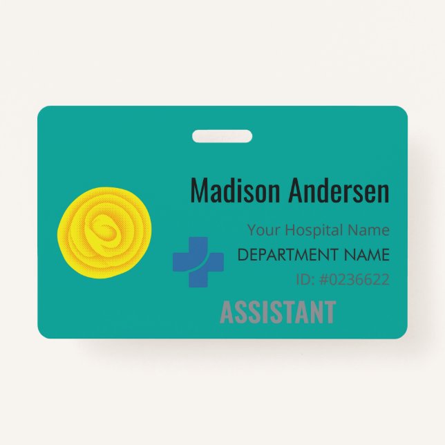 Crachá de Funcionarios plástico - Security.Show.Wo (Frente)