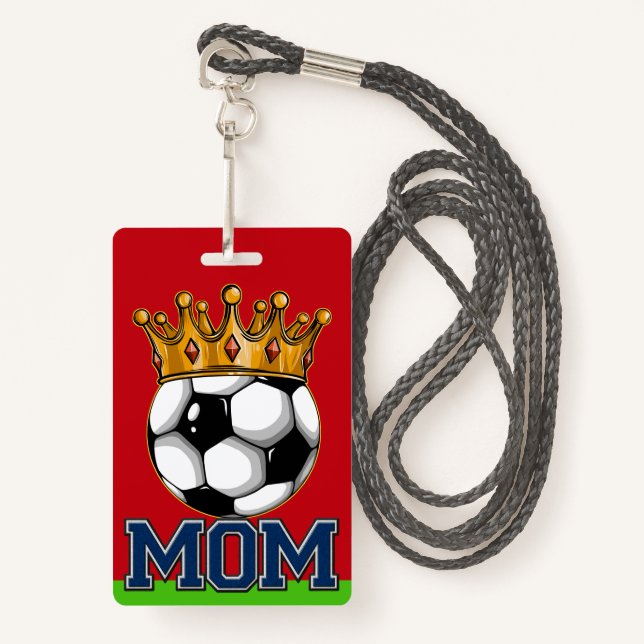 Crachá de futebol MOM (Frente com cordão)
