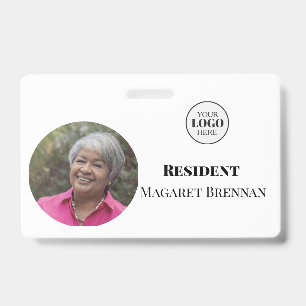 Crachá de ID com Foto para Residência de Cuidados