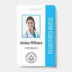 Crachá de ID com Logotipo e Foto Personalizado par
