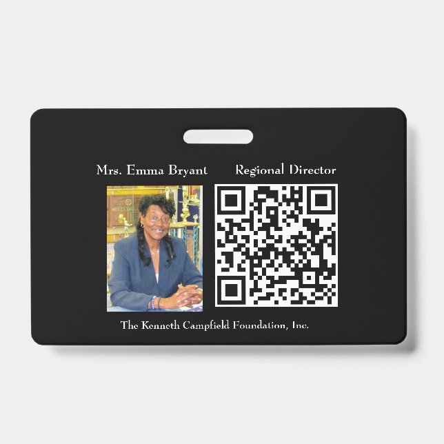 Crachá de ID da empresa (Frente)