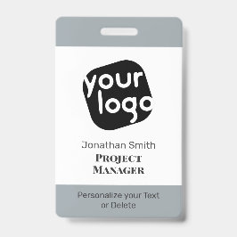 Crachá de ID de Conferência Personalizada Mínima M