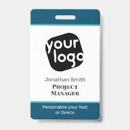 Crachá de ID de Conferência Personalizada Mínima M