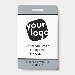 Crachá de ID de Conferência Personalizada Mínima M