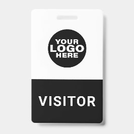 Crachá de ID de Crachá de Visitante com Logotipo d