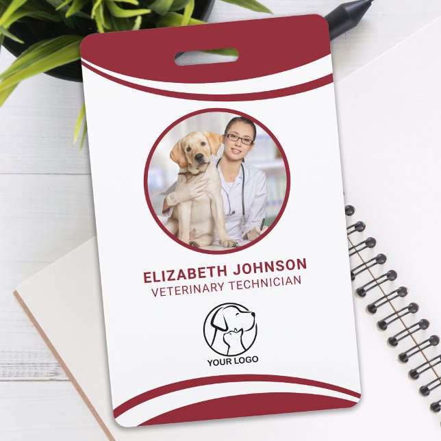 Crachá de ID de Foto do Funcionário Hospital (Criador carregado)