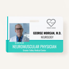 Crachá de ID de Foto do Funcionário Hospitalar com