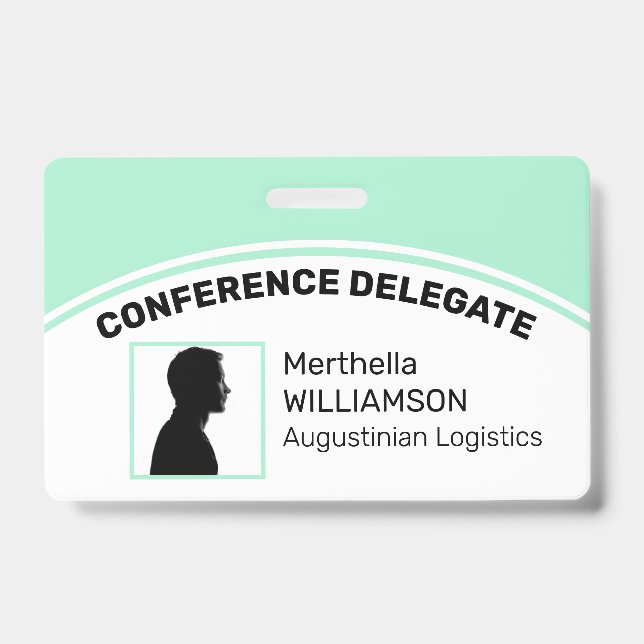 Crachá de ID de Foto Personalizado Delegado NEO MI (Frente)