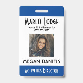 Crachá de ID de Foto Personalizado do Funcionário 