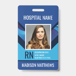 Crachá de ID de Fotografia de Funcionário Médico P