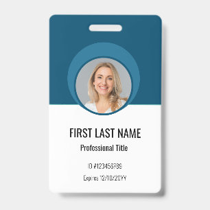 Crachá de ID de funcionário corporativo personaliz