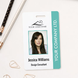 Crachá de ID de Funcionário Corporativo Personaliz