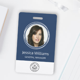 Crachá de ID de funcionário corporativo personaliz