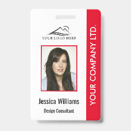 Crachá de ID de funcionário corporativo personaliz