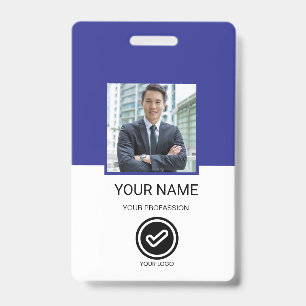 Crachá de ID de Funcionário Personalizado