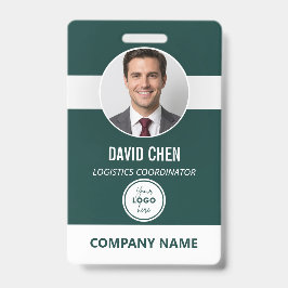 Crachá de ID de Funcionário Personalizado com Foto