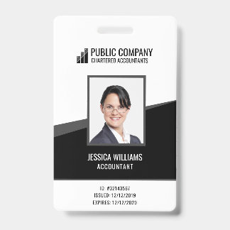 Crachá de ID de Funcionarios Personalizado de Foto