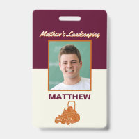 Crachá de ID de Nametag Comercial de Remoção do La