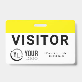 Crachá de ID de Visitante Personalizado