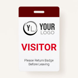 Crachá de ID de Visitante Personalizado