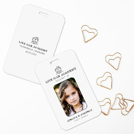 Crachá de ID do Estudante de Escolas Domésticas |