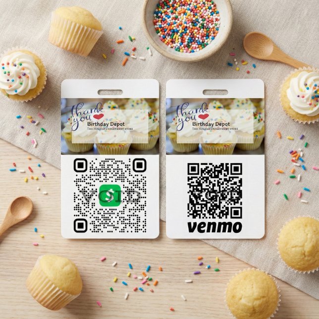 Crachá de ID do Processo de Pagamento do Código QR (The Ultimate Tool for Contactless Commerce.)