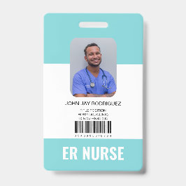 Crachá de ID personalizado de equipe médica hospit